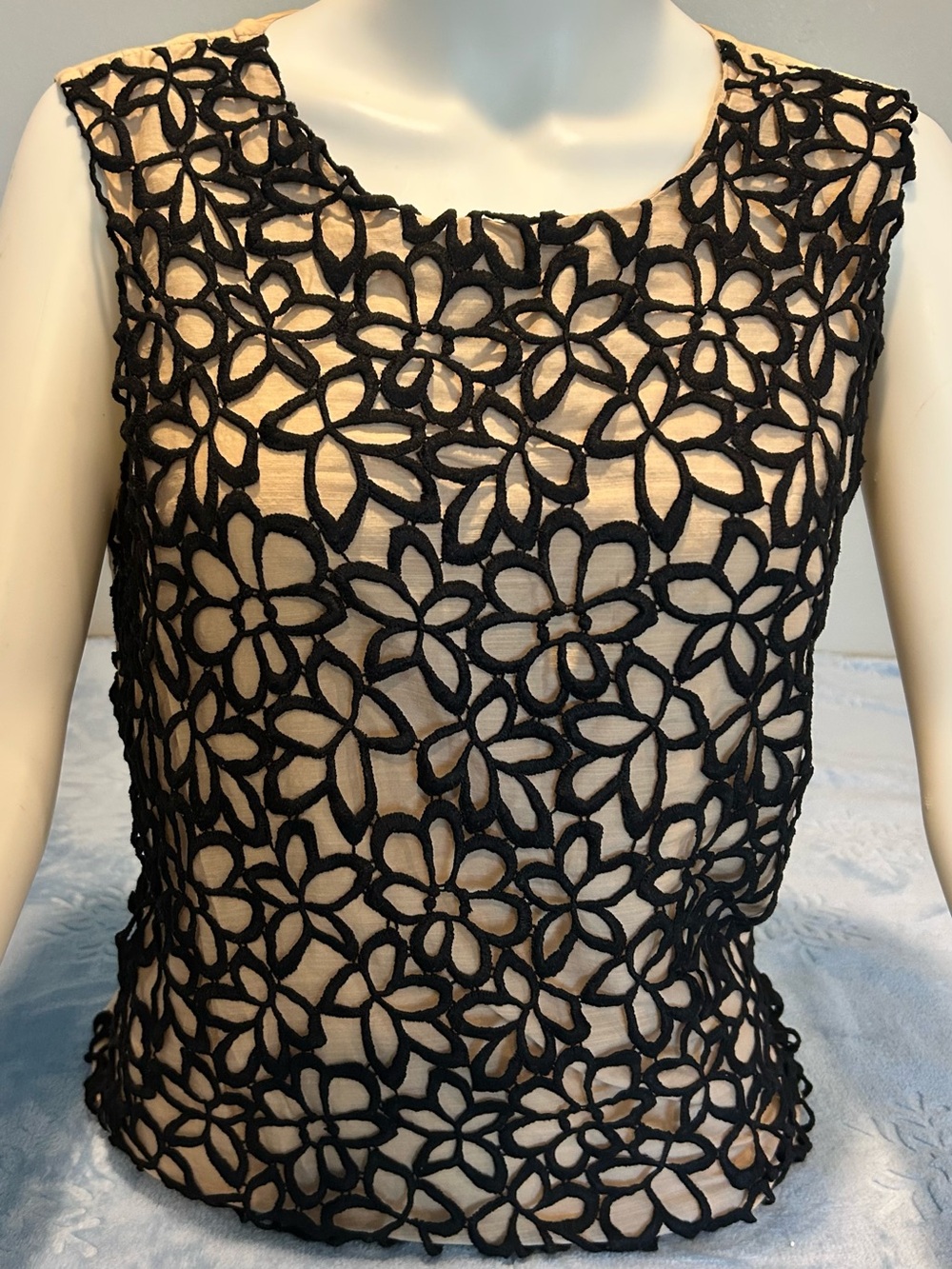 Lela Rose x Target Neiman Marcus Cotton Silk Lace Blouse L
